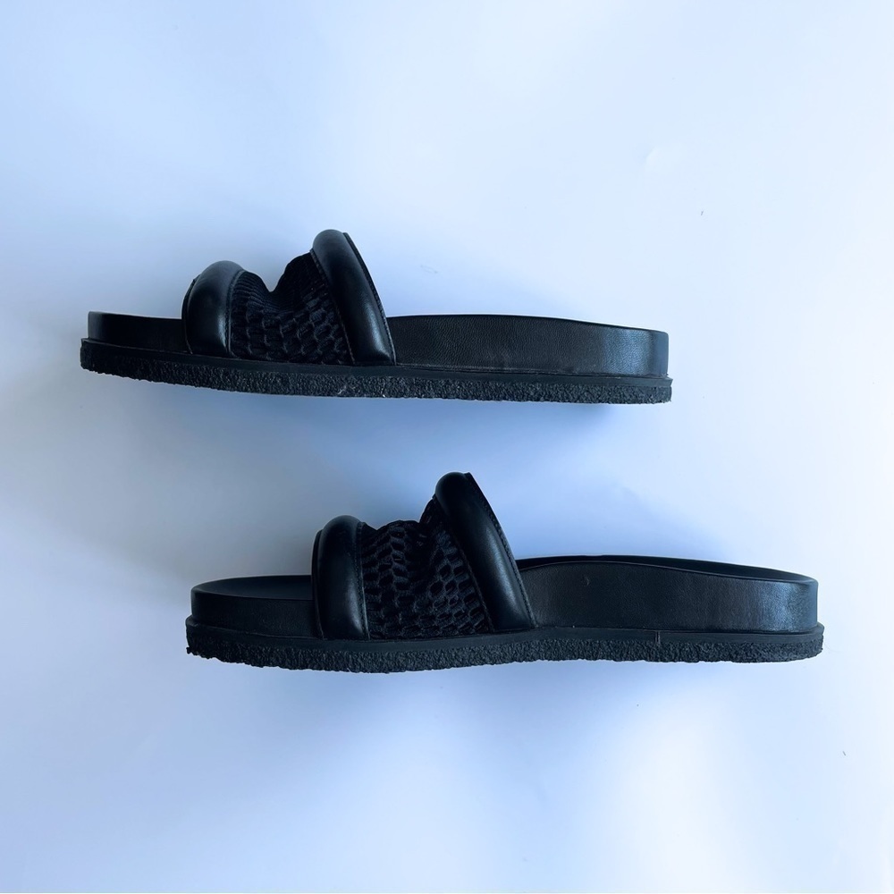 Nwob ALEXANDER WANG Jac Mesh and Leather Women’s Slides Black Sz 38 - Picture 4 of 7